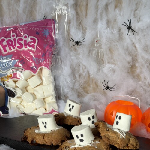 Spooky Ghost S'more Cookies